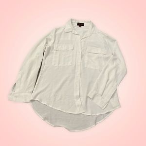 White button down blouse